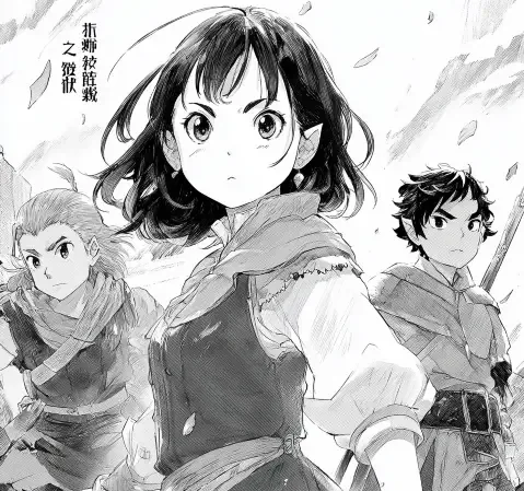 科幻漫画封面：太空站与星球背景